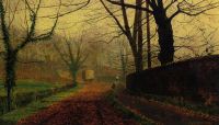 Grimshaw Arthur E Autumn Sunshine Stapelton Park 1880 canvas print