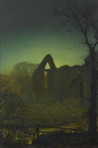 Grimshaw Arthur E Bolton Abbey By Moonlight