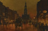 Grimshaw Arthur E Evening On The Strand 1909 canvas print