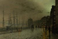 Grimshaw Arthur E Glasgow Docks 1883 canvas print