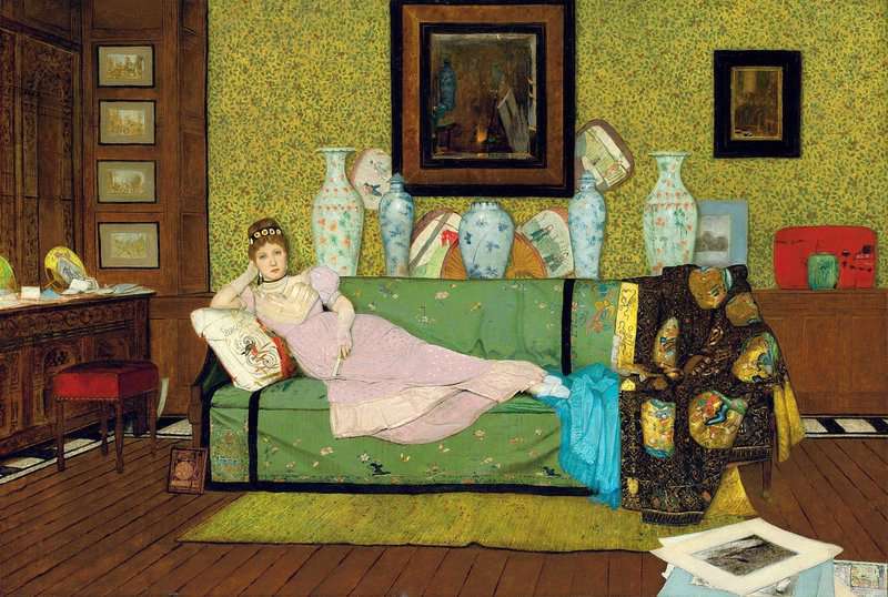 Grimshaw Arthur E In The Artist S House 1878 canvas print