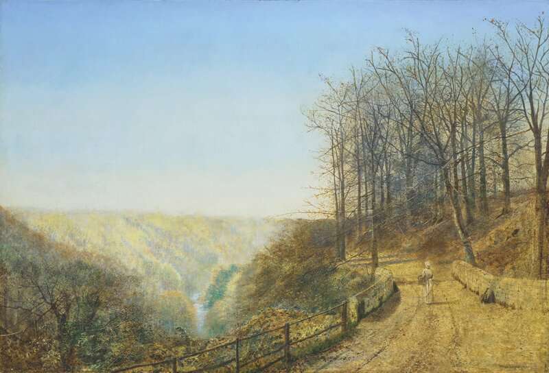 Grimshaw Arthur E Late Autumn On The Esk 1870 canvas print