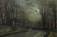 Grimshaw Arthur E Moonlight After Rain 1883