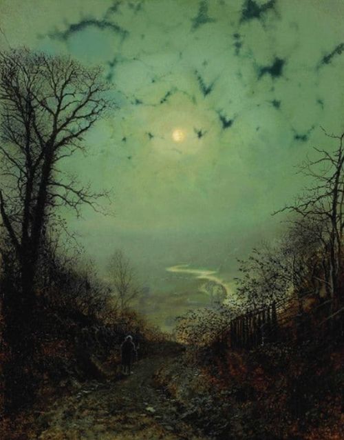 Grimshaw Arthur E Moonlight Wharfedale 1871 canvas print