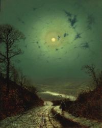 Grimshaw Arthur E Moonlight Wharfedale 1871 1