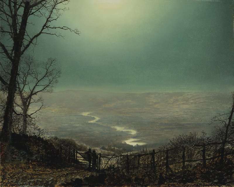 Grimshaw Arthur E Moonlight Wharfedale Ca. 1870 79 canvas print
