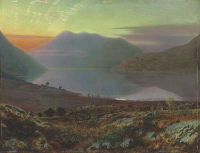 Grimshaw Arthur E بالقرب من بحيرة Windermere Cumbria 1865