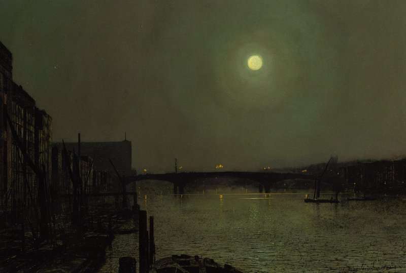 Grimshaw Arthur E Southwark Bridge 1882 canvas print