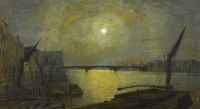 جسر Grimshaw Arthur E Southwark Bridge من Blackfriars بواسطة Moonlight 1881