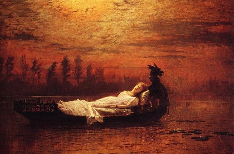 Grimshaw Arthur E The Lady Of Shalott Ca. 1878 canvas print