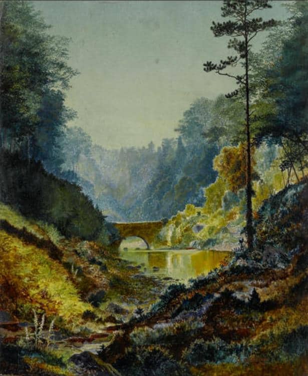 Grimshaw Arthur E The Seven Arches Adel Woods 1864 canvas print