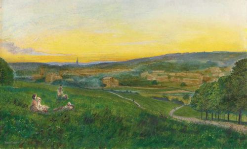 Grimshaw Arthur E View Of Leeds From Woodhouse Ridge 1868 canvas print
