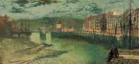 Grimshaw Arthur E Whitby Docks 1876 canvas print