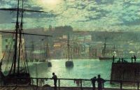 Grimshaw Arthur E Whitby From Station Quay 1877 canvas print