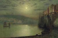 Grimshaw Arthur E Whitby From The East Side 1877 canvas print