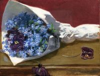 Guerard Gonzales Jeanne Bouquet De Fleurs Ca. 1873 74 canvas print