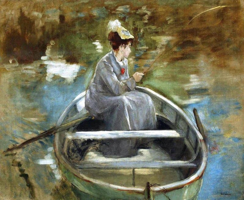 Guerard Gonzales Jeanne In The Boat Ca. 1875 76 canvas print