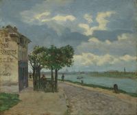 طبعة قماشية من Guillaumin Armand Bords De La Seine 1873