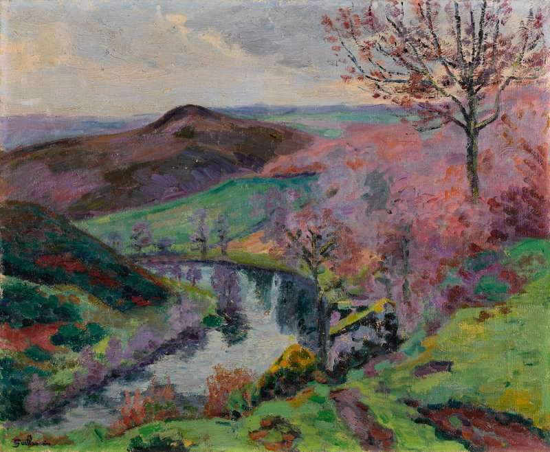 Guillaumin Armand Le Puy Barriou Et La Vallee De La Creuse Ca. 1910 canvas print