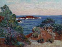 Guillaumin Armand Le Rocher Rouge Agay Ca. 1900 canvas print