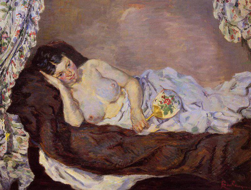 Guillaumin Armand Reclining Nude canvas print