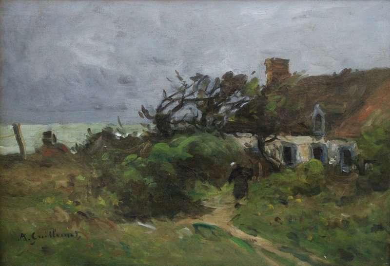 Guillemet Antoine Brittany Cottages Ca. 1890 canvas print