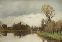 Guillemet Antoine Morning On The River Oise 1890 canvas print