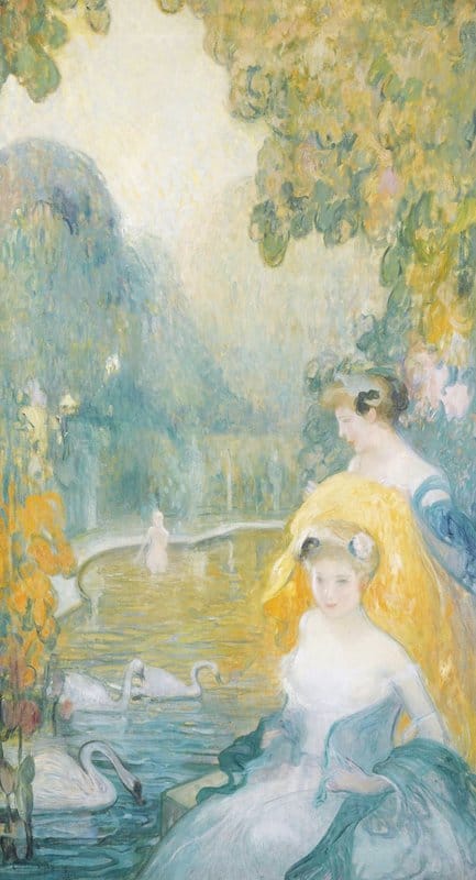 Guirand De Scevola Lucien Victor Le Bassin D Amour 1901 canvas print