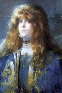 Guirand De Scevola Lucien Victor Porträt von Sarah Bernhardt