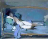Guirand De Scevola Lucien Victor Reclining Female Nude Ca. 1923 canvas print