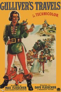 Gullivers viaja 1939 póster de película