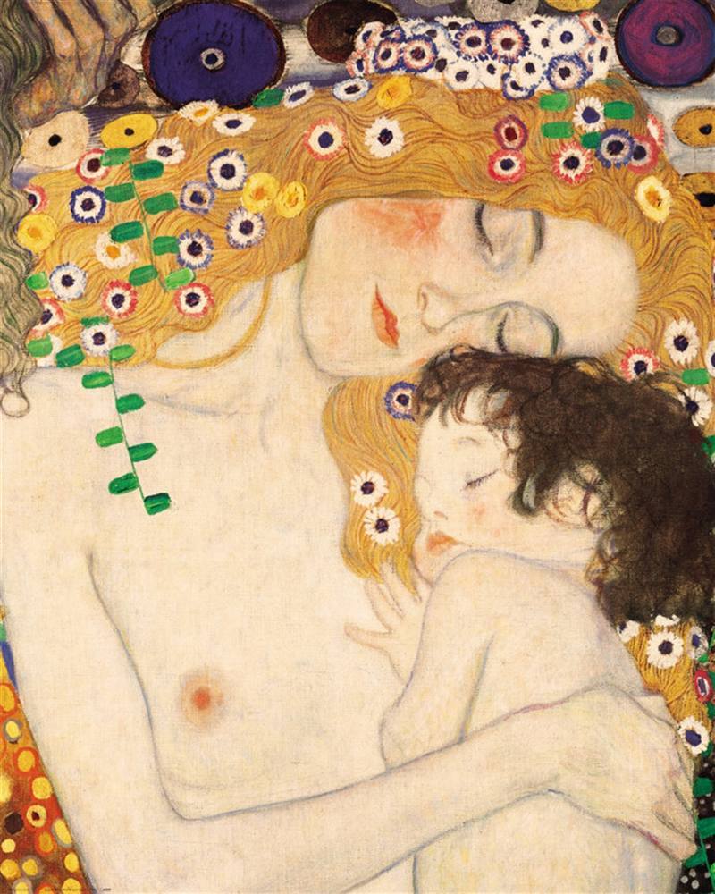 Gustav Klimt Mother And Child canvas print