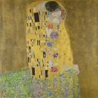 Gustav Klimt The Kiss Canvas Art Print