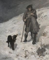Guthrie James A Highland Shepherd   Sketch 1880