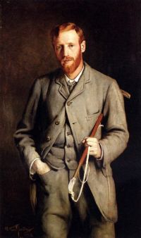 Hacker Arthur Porträt des Bruders des Künstlers 1882