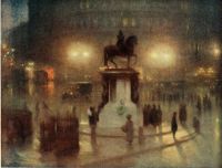 طباعة قماشية لـ Hacker Arthur Trafalgar Square King Charles Day 1919