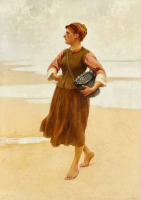 Hagborg August Oyster Picker canvas print