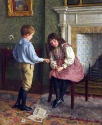 Haigh Wood Charles The Peace Offering Ca. 1885