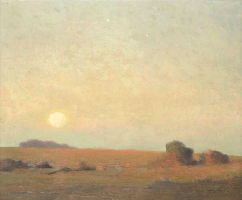 Hall Frederick Landscape At Sunset canvas print