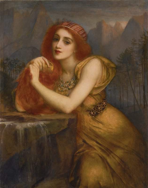 Halle Charles Edward Lorelei The Nymph Of The Rhine canvas print