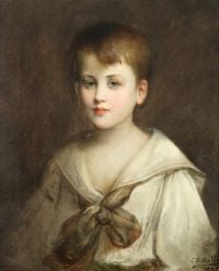 Halle Charles Edward Porträt eines Jungen 1905
