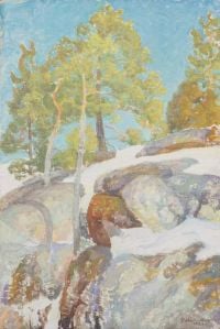 Halonen Pekka April Landscape canvas print