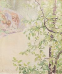 Halonen Pekka Flowering Bird Cherry canvas print