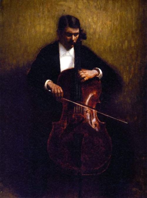 Hammershoi Vilhelm Cello Player 1893 canvas print