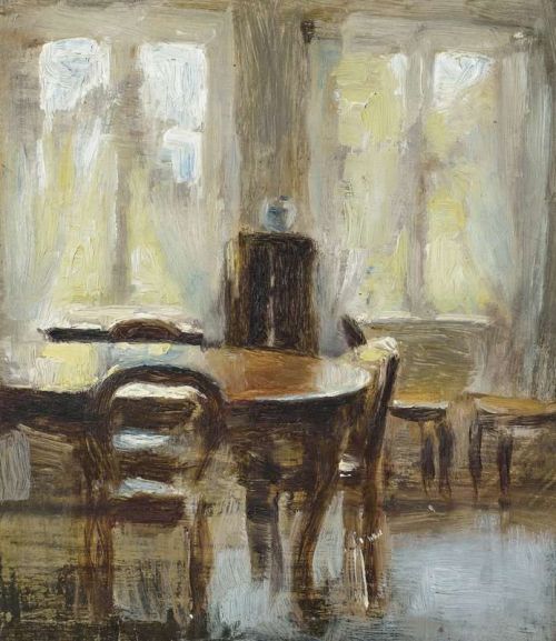 Hammershoi Vilhelm Dining Room canvas print