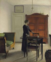 Hammershoi Vilhelm Ida In An Interior 1897