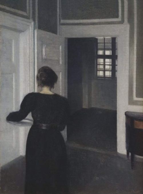 Hammershoi Vilhelm Ida In An Interior 1904 canvas print