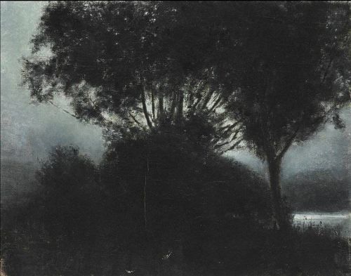 Hammershoi Vilhelm Landscape In Moonlight canvas print