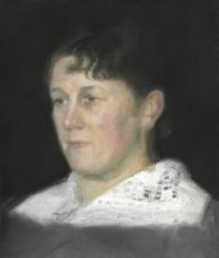 Hammershoi Vilhelm Portrait Of Mrs. Bramsen
