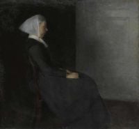 Hammershoi Vilhelm Porträt der Mutter des Künstlers